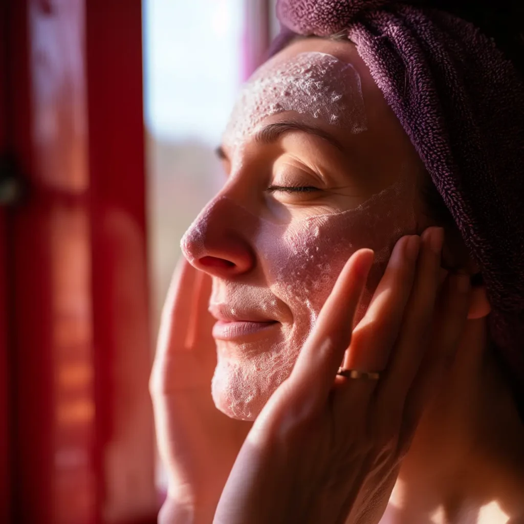 how-to-tighten-face-skin-for-women-over-40-exfoliate